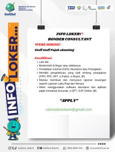 Info Loker Bondeb Consultant