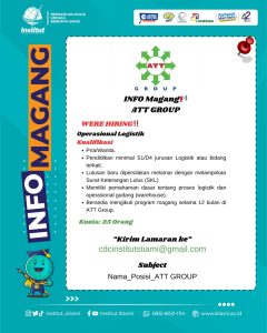 Lowongan magang Menarik di ATT GROUP